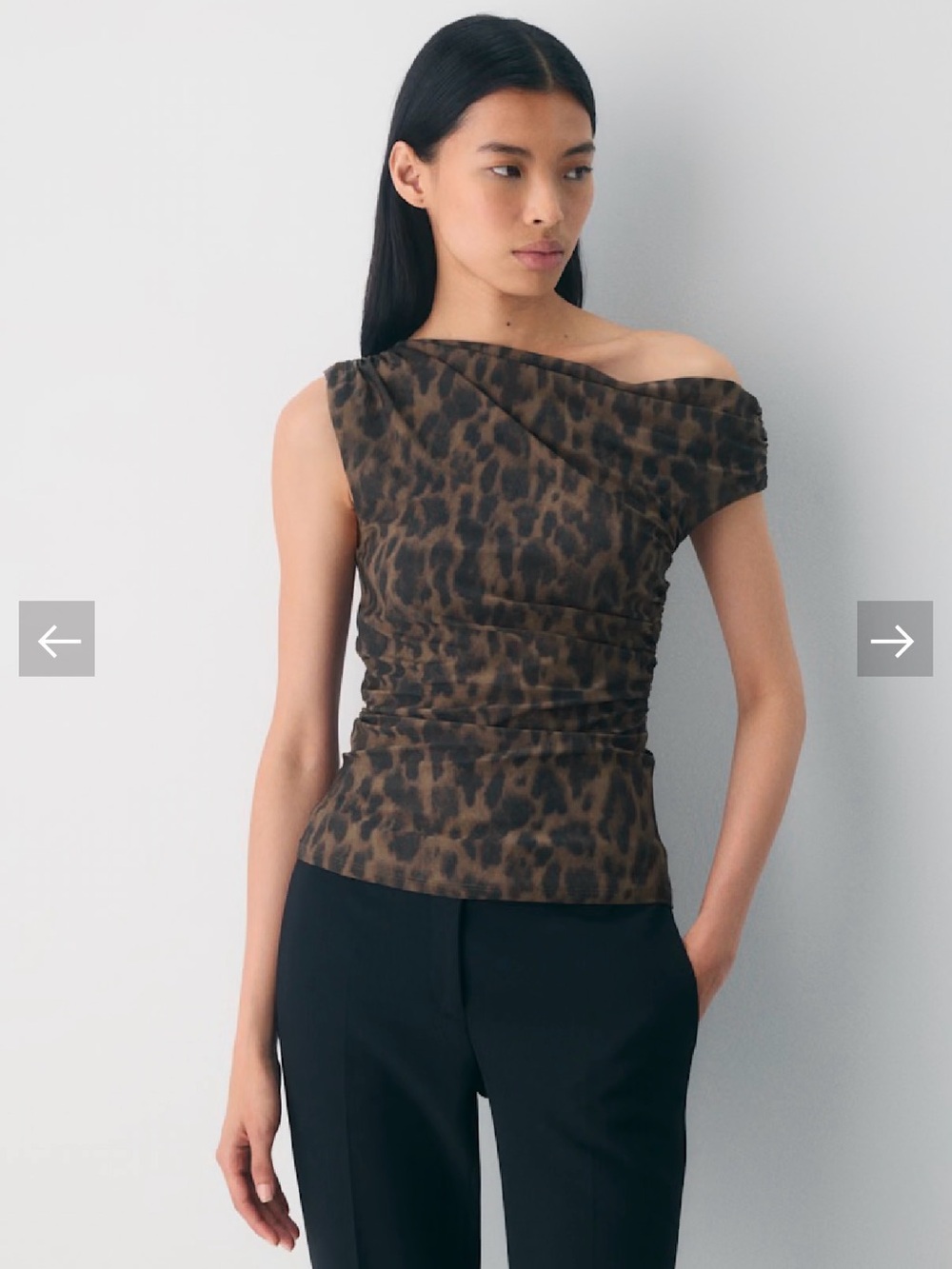 Aritzia Smooth Matter Gallery Top “Cello Brown/ Black NWT - Picture 3 of 3